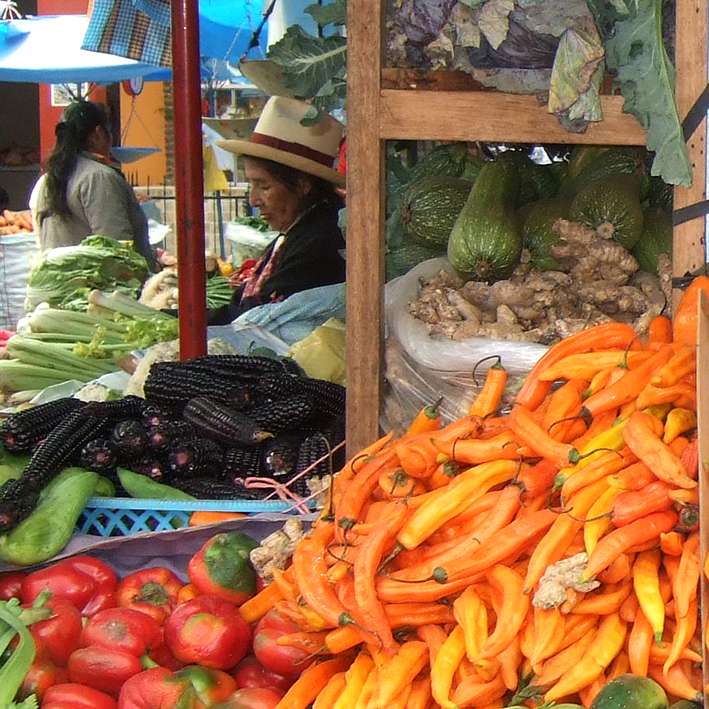 Culture Contact, rencontre virtuelle au Pérous, le marché dans la vallée sacrée des Incas